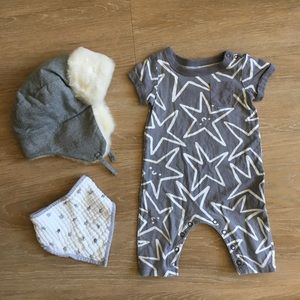 Jumping beans 3 months star one-piece