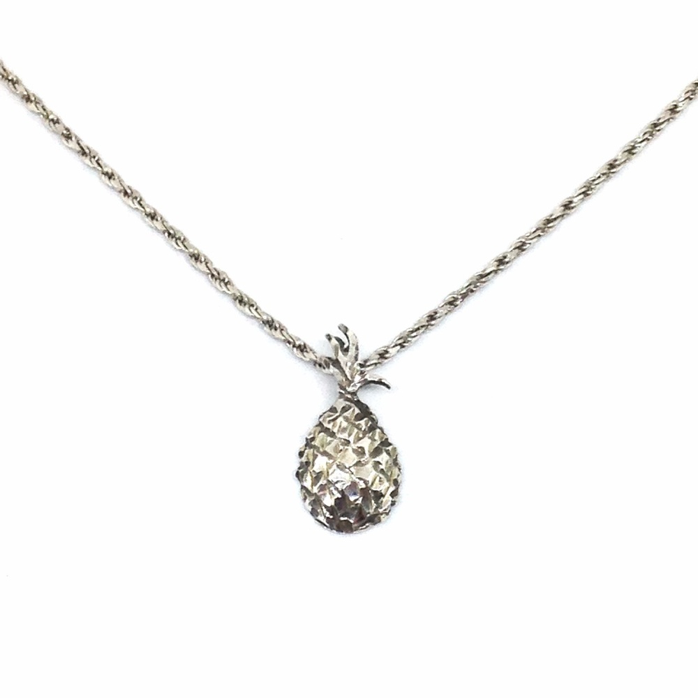 Necklace Pineapple Pendant Sterling Silver