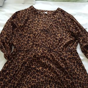 Old Navy cheetah print dress 2XL