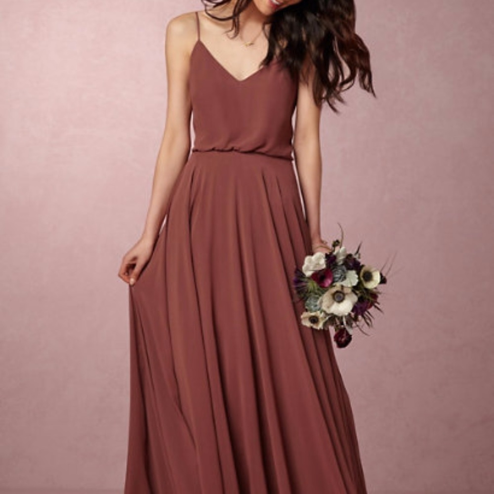 Jenny Yoo Inesse Dress - Cinnamon Rose