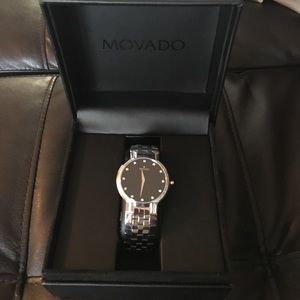 Brand new in box men's diamond movado watch.
