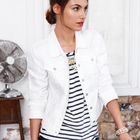 Jackets & Coats | White Jean Jacket | Poshmark