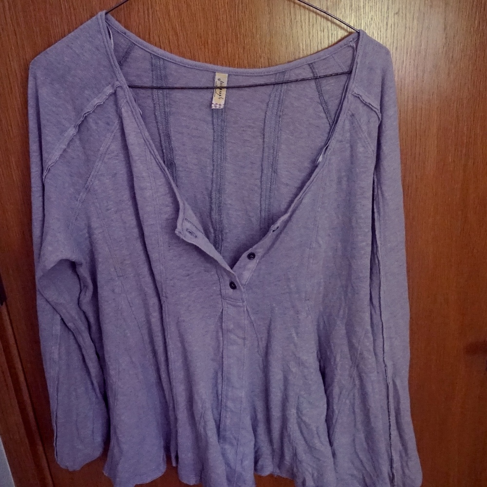Grey/Lilac-ish Free People Sweater