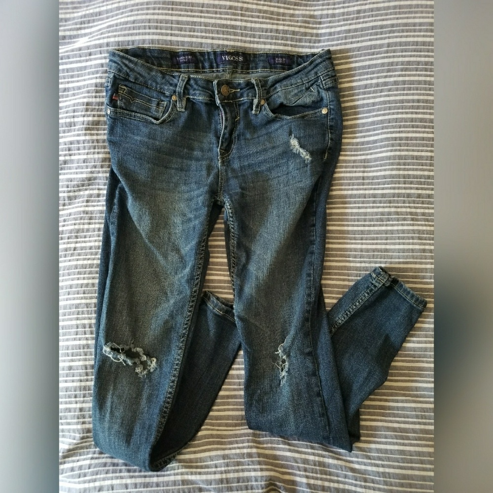 VIGOSS Distressed Skinny Jeans