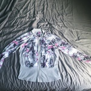lululemon Watercolor Floral Zip Up Jacket