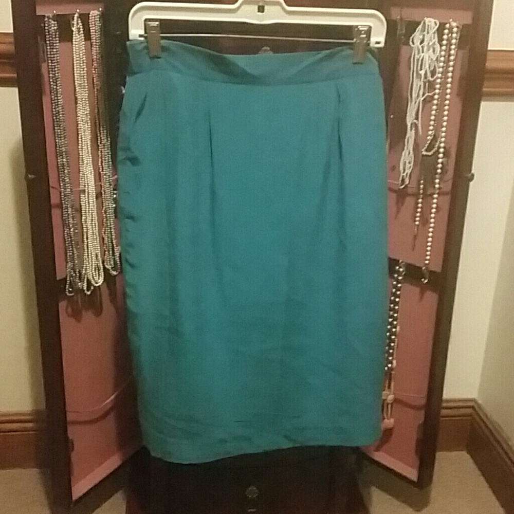 Vintage silk lined pencil skirt