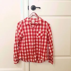 Gingham Button Up