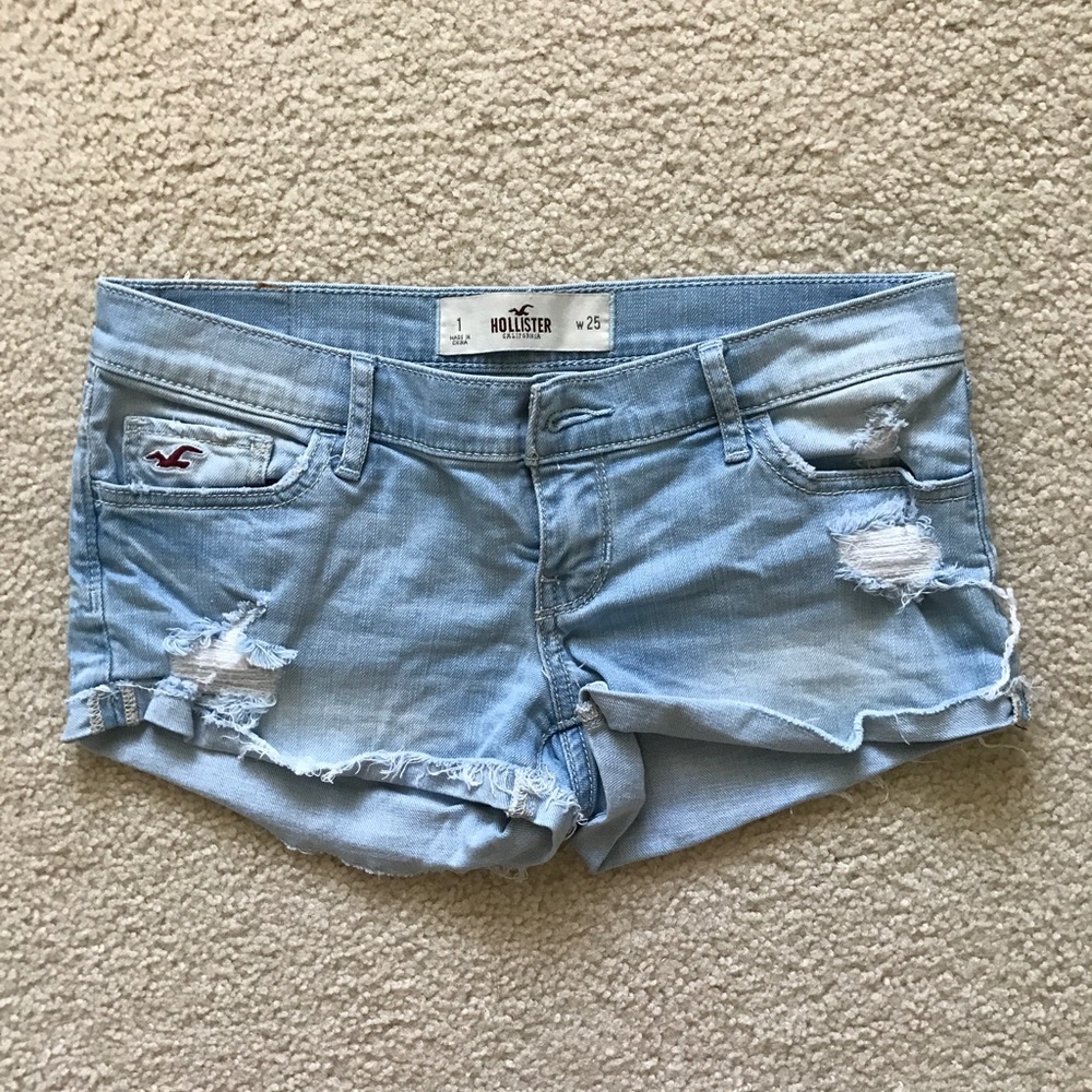 Hollister jean shorts.