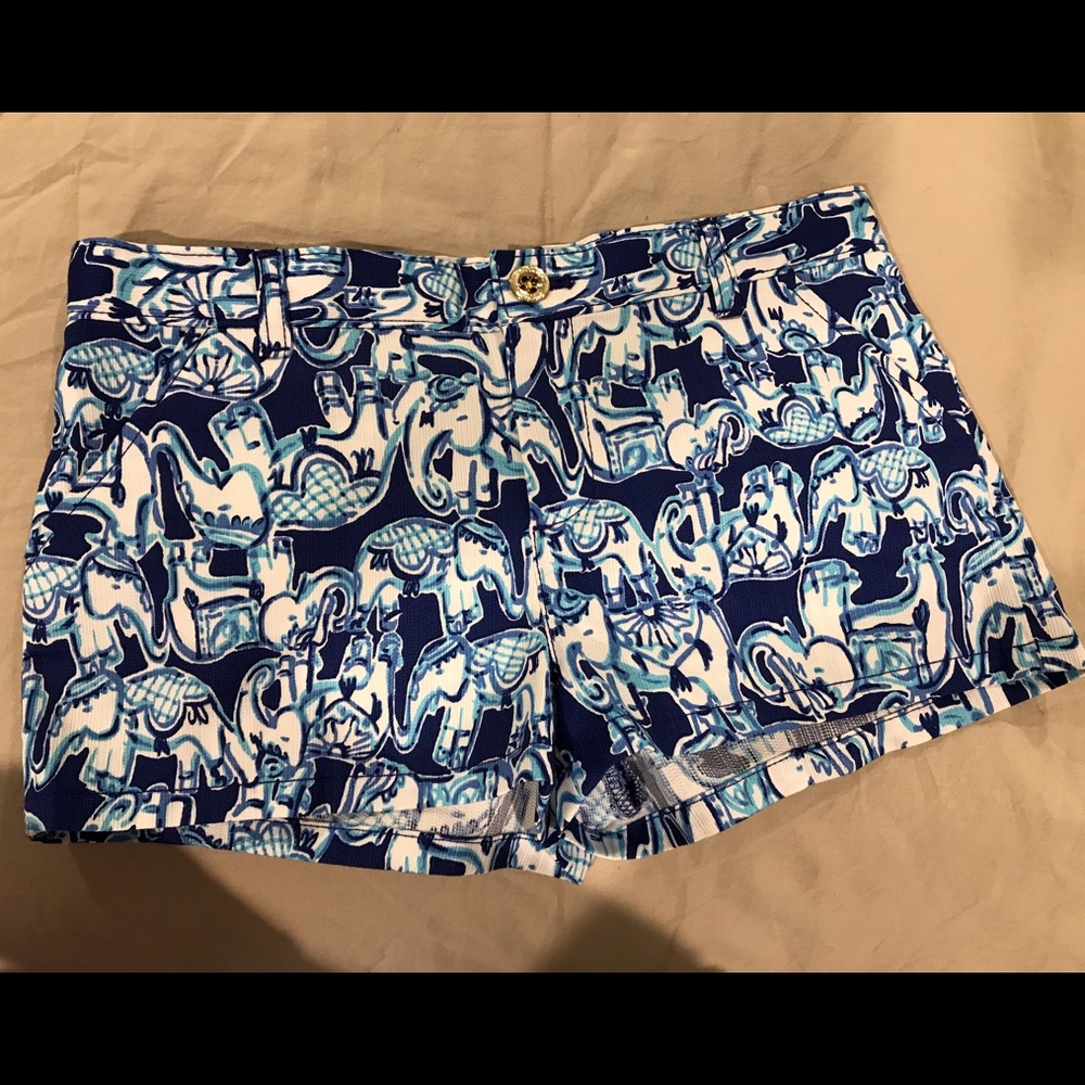Lilly Pulitzer elephant shorts size 10