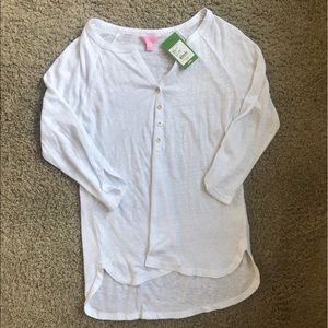 NWT long sleeve white Lilly Pulitzer