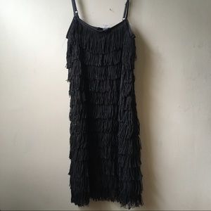 H&M fringe tassel dress