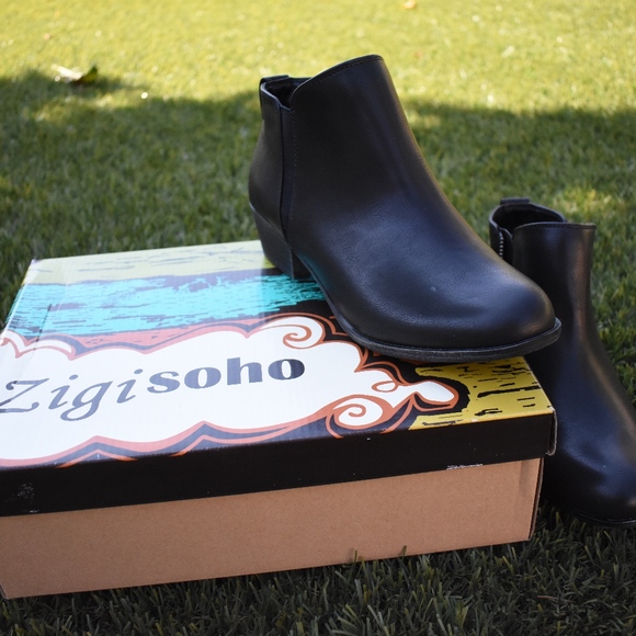 Zigi Soho Ayesha Black Ankle Boots - Picture 6 of 8