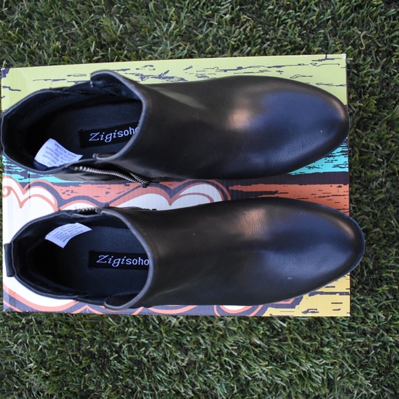 Zigi Soho Ayesha Black Ankle Boots - Picture 4 of 8