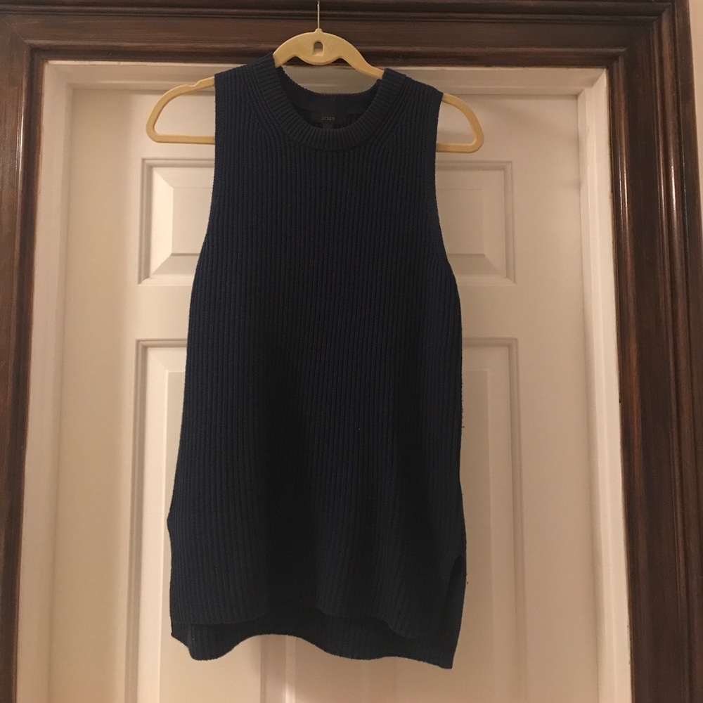 Jcrew navy mock turtleneck