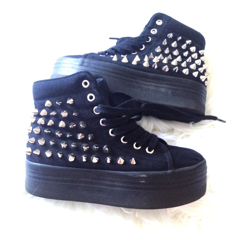 Jeffrey campbell studded platform shoes