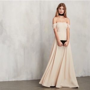 Reformation Isadora dress champagne