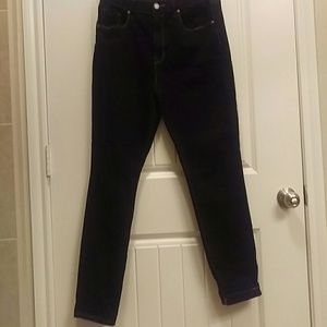 Black high-waist pants