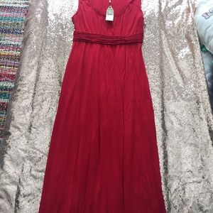 Red maxi with tags