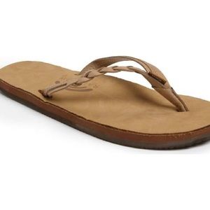 Brand new women's braided rainbow flip flops