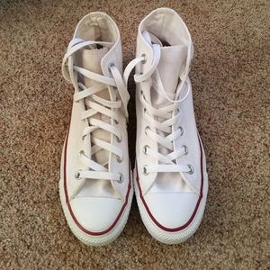 NWOT High top white converse