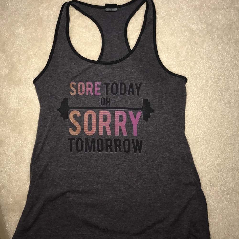 Grey workout tank