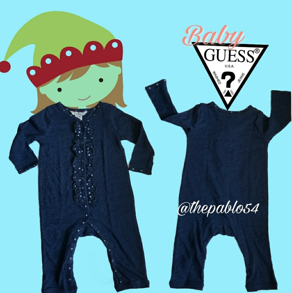 Baby Guess by Guess Kids Indigo Onesie