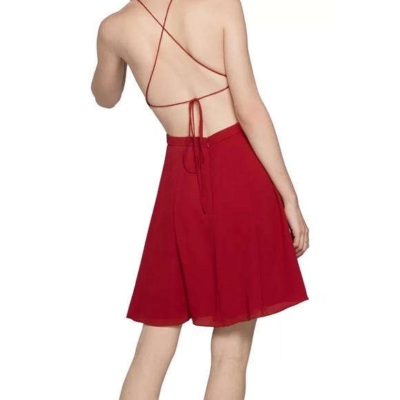 fame and partners red sheath solid dress - Picture 2 of 3