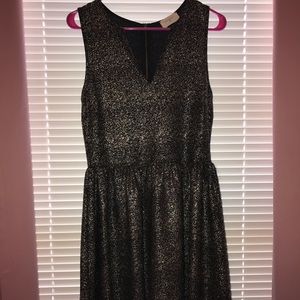 Sparkling gold and black dress