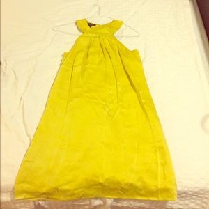 Silk ruffled back cocktail dress