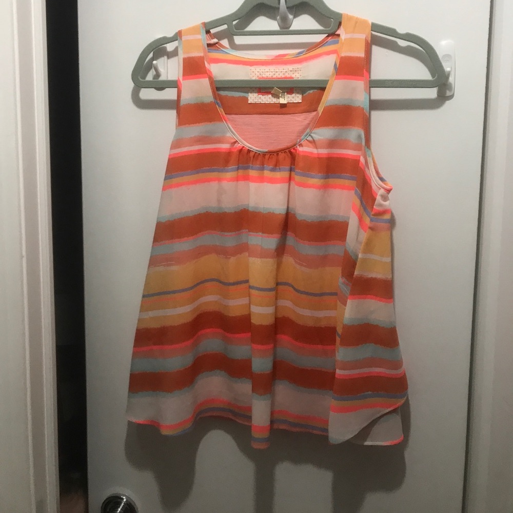Striped dressy tank