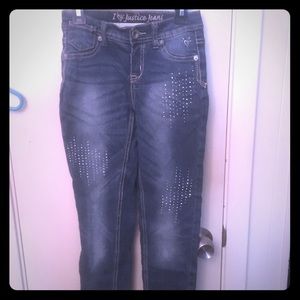 Justice Jean Capris for Girls Size 10R.