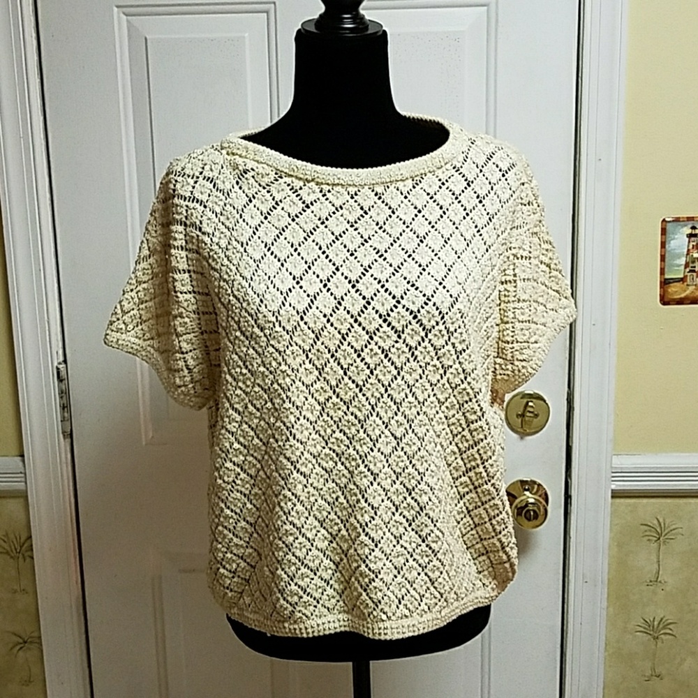 DKNY beaded/ sequin top