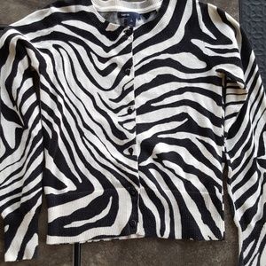 Gap Kids zebra print sweater