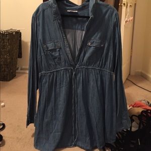 Maternity Chambray Top