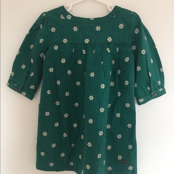 Tea Collection girls fall green dress - Picture 4 of 6