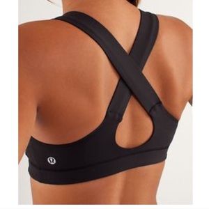 Lululemon black bra. Perfect condition. Size 6!