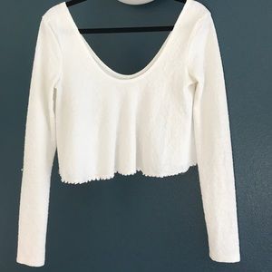 Chic Long Sleeve Crop Top