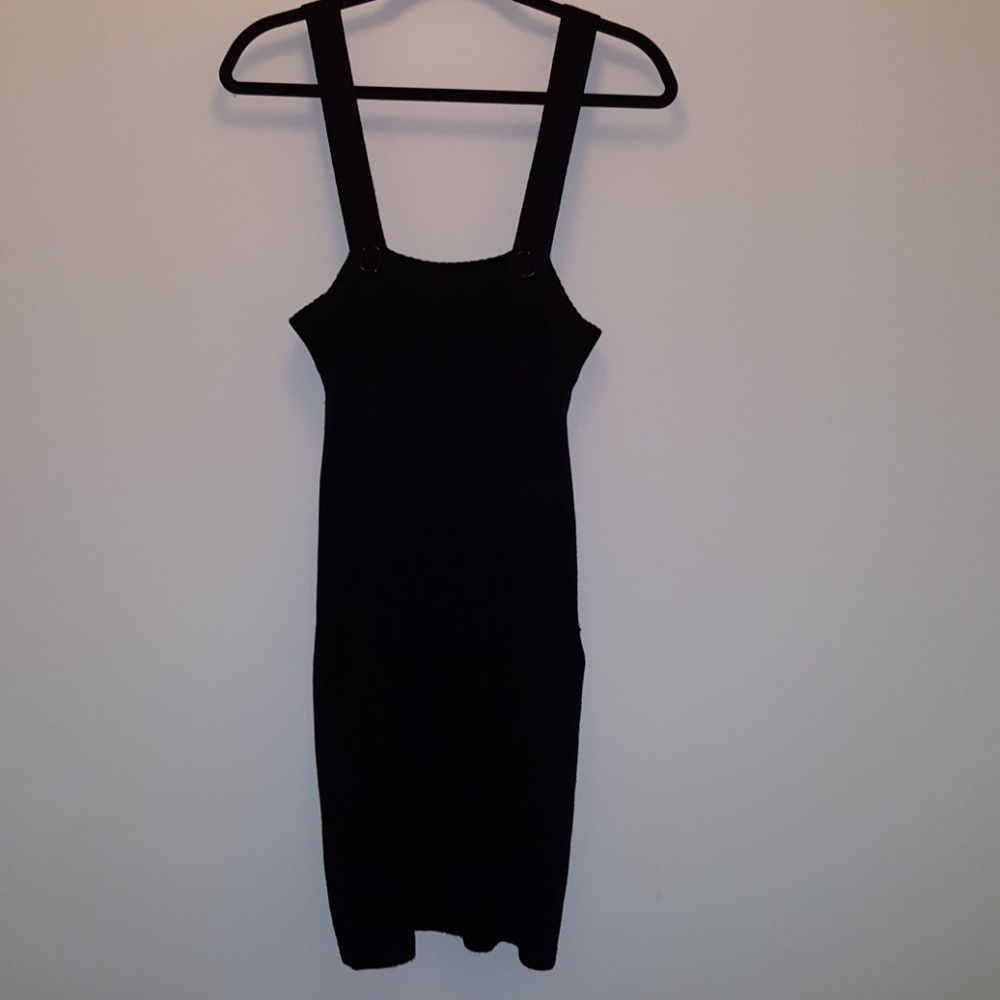 Strap sweater dress