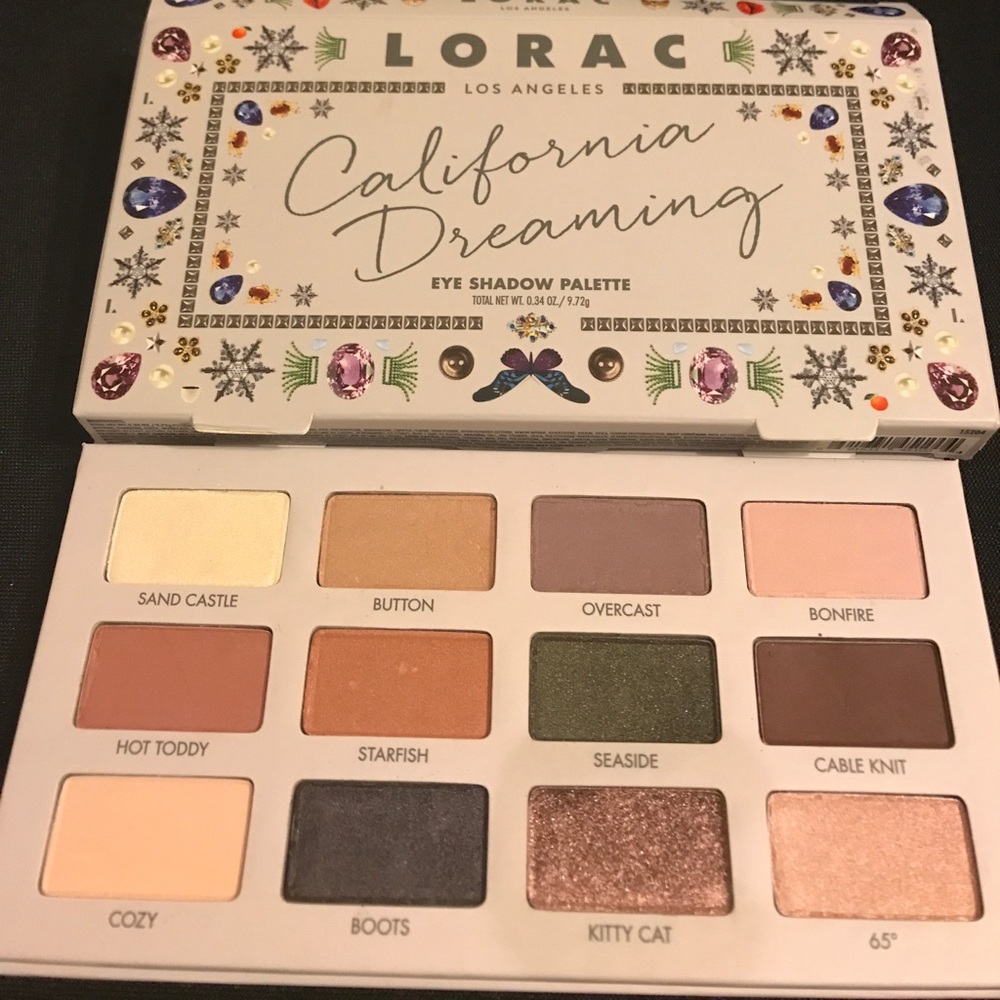 Lorac California dreaming eyeshadow palette. New