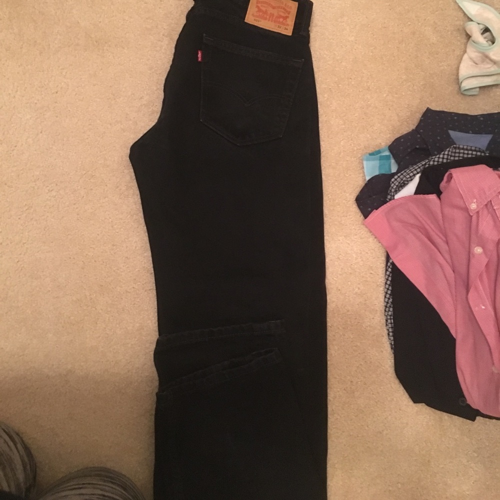 Levi's 505 black jeans