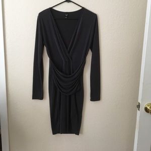 Windsor navy wrap dress