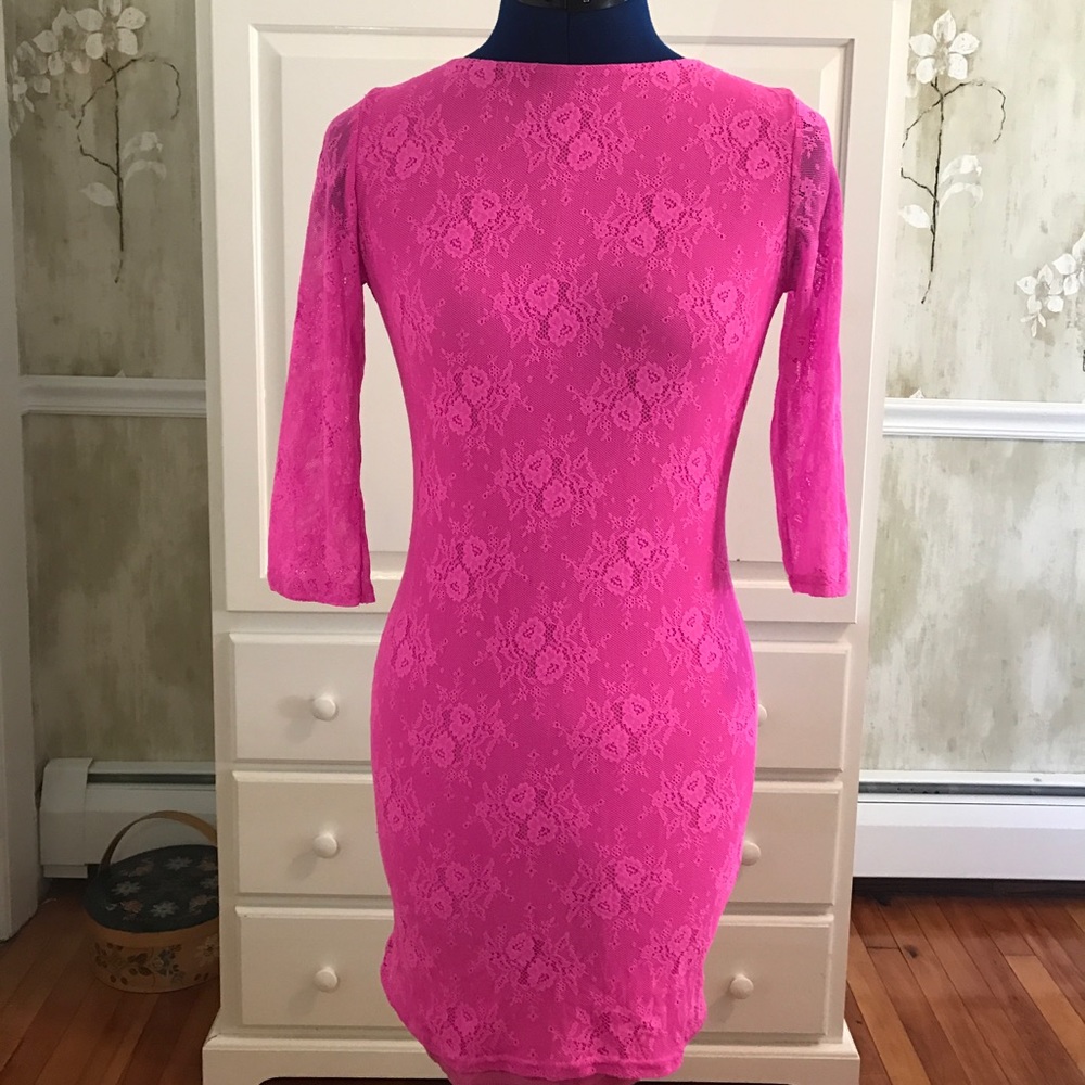 Fuchsia Pink Bobycon Dress