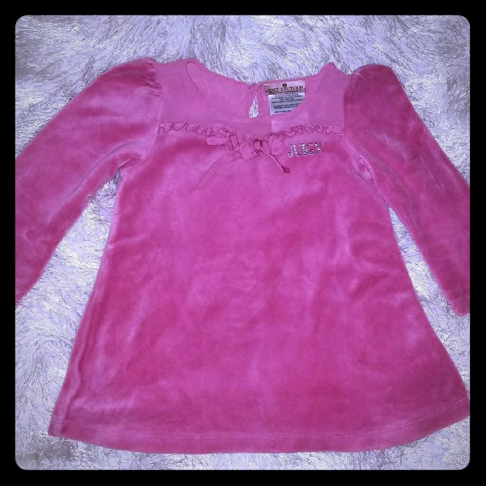 Juicy Couture velour top 18-24 month