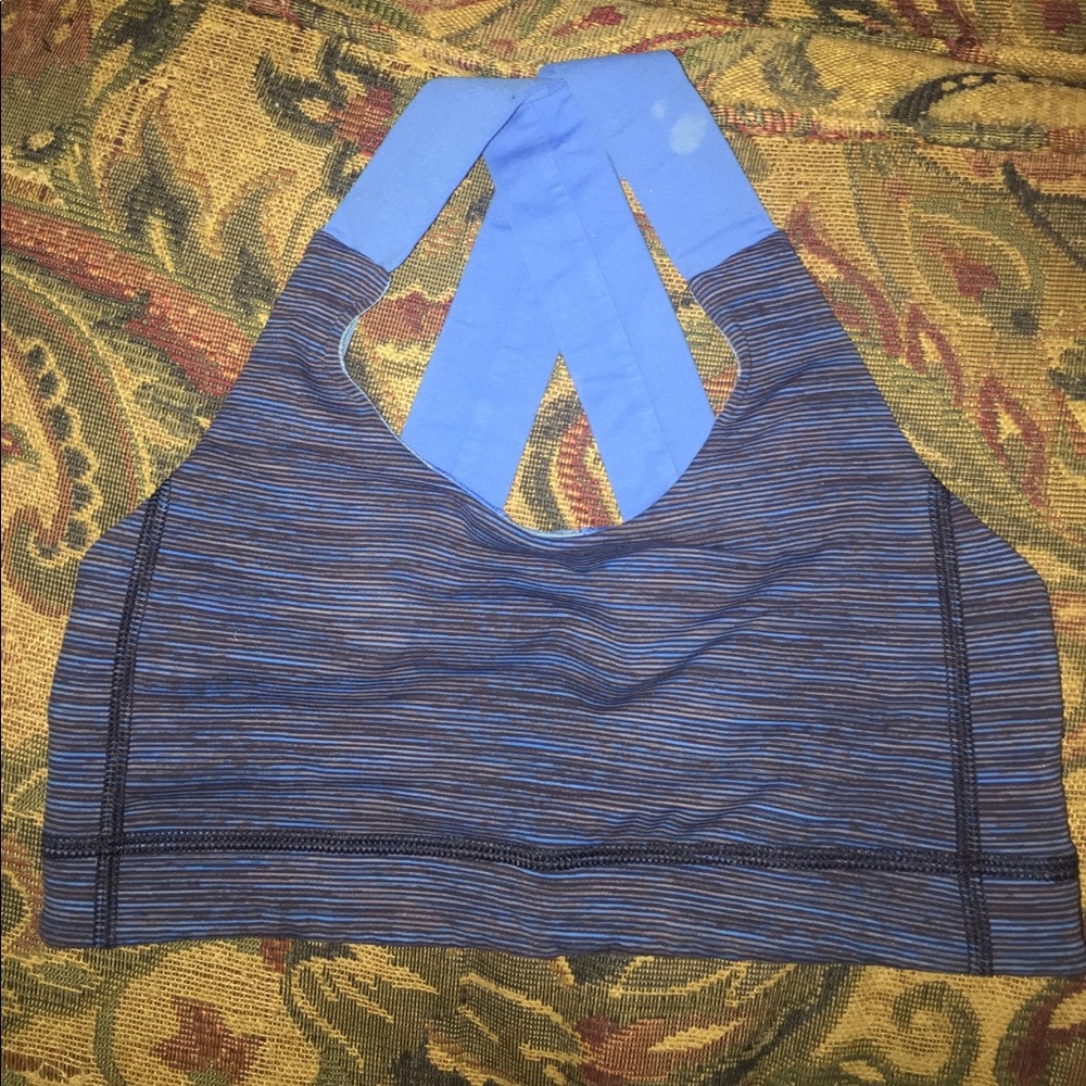 Blue Lulu Lemon Sports Bra