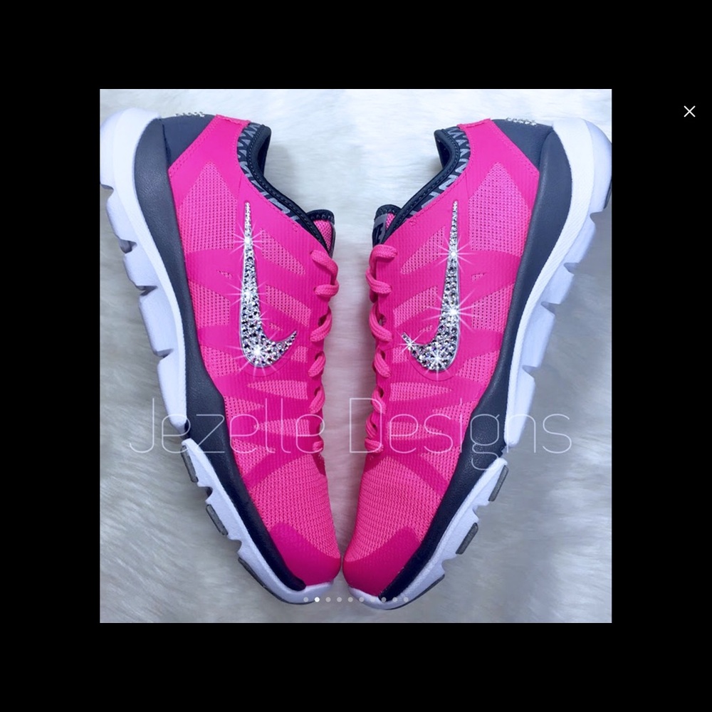 Pink Nike Swarvorski sneakers💕