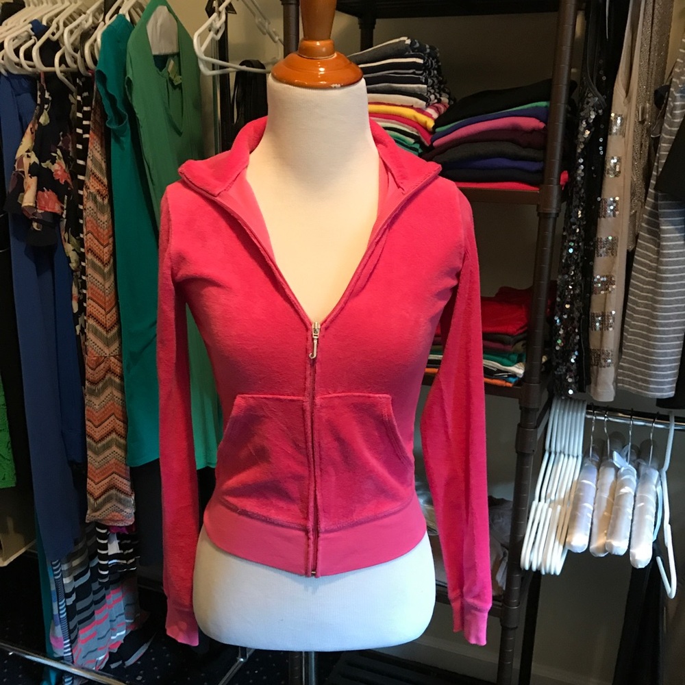 Juicy Couture Track Jacket Hot Pink Size P/XS