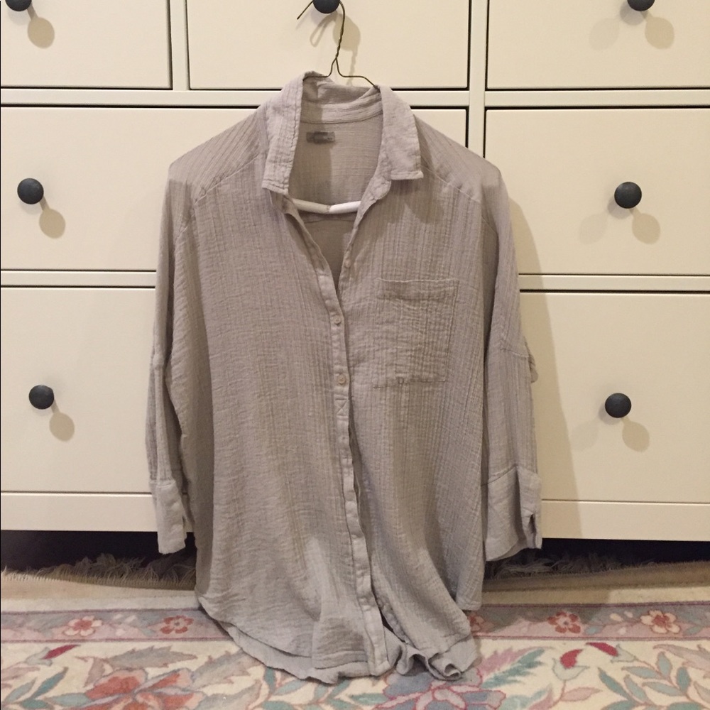 Slouchy Urban Outfitters Button-Up Shirt