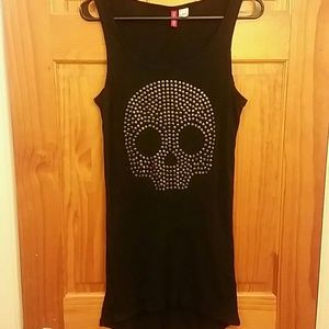 Divided H&M long black tank dress