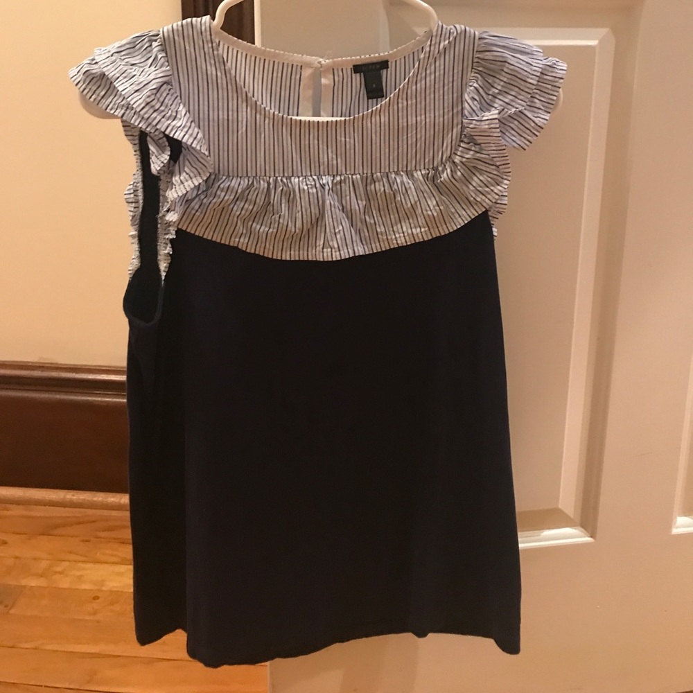 Jcrew navy bibbed tank