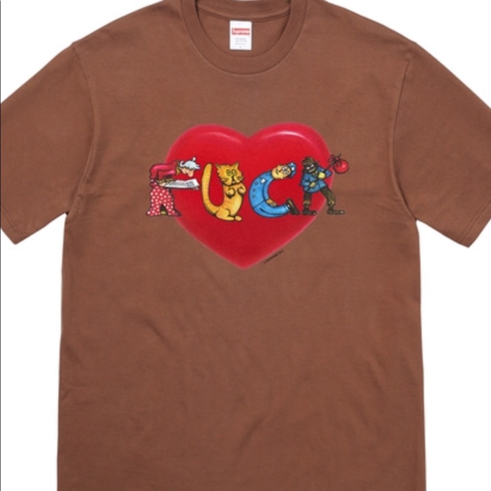 Supreme fuck love shirt